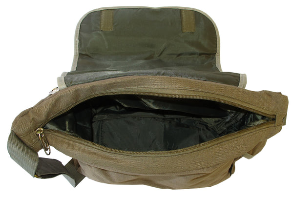 Bead Eyeballs Green Canvas Messenger Bag - Serbags
 - 5