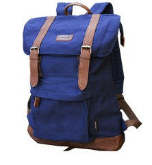 Blue School Backpack with Front Pocket - Serbags
 - 1