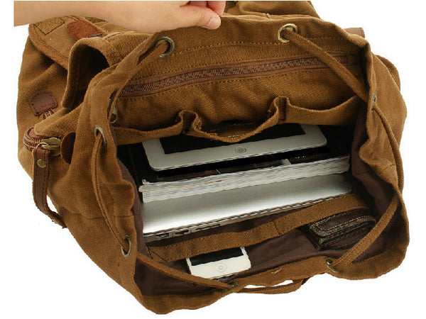 Laptop School Canvas Backpack