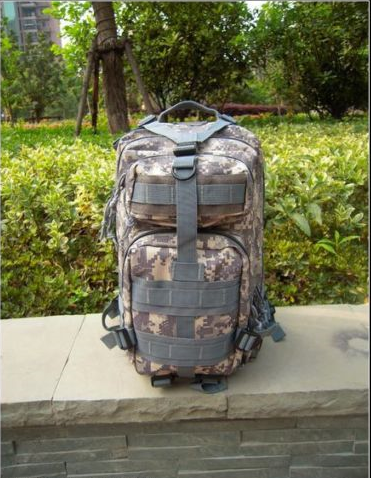 Camouflage Outdoor School Hiking Backpack Oxford Cloth Nylon - Serbags
 - 3