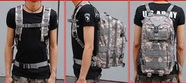 Camouflage Outdoor School Hiking Backpack Oxford Cloth Nylon - Serbags
 - 6