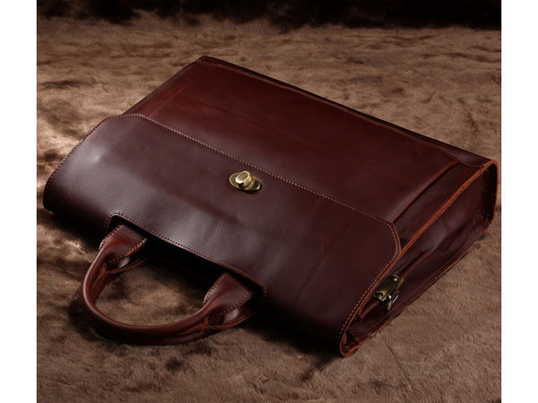 Selvaggio Large Leather Satchel - Italian Leather - Serbags
 - 14