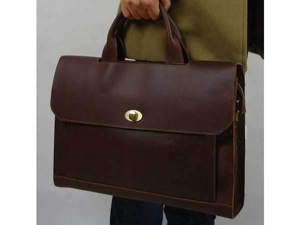 Selvaggio Large Leather Satchel - Italian Leather - Serbags
 - 3