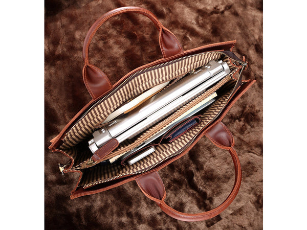 Selvaggio Large Leather Satchel - Italian Leather - Serbags
 - 19