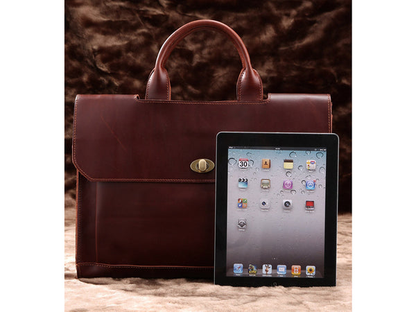 Selvaggio Large Leather Satchel - Italian Leather - Serbags
 - 13