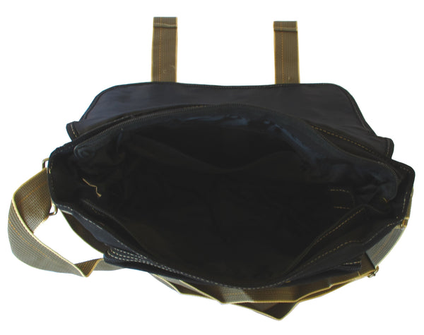 Black Canvas Messenger Bag - Serbags
 - 5