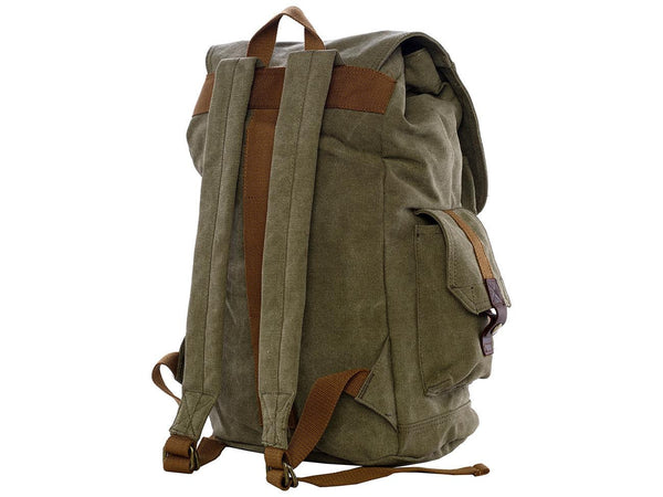 Top Canvas Backpack Vintage Rucksack Army Green Sac à dos Women Men Mochila  – Travell Well