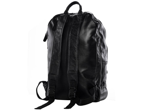 Black Leather Backpack Classic Style