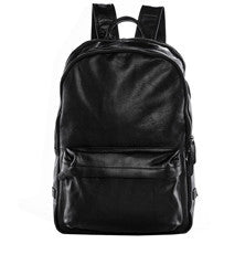 Black Leather Backpack Classic Style